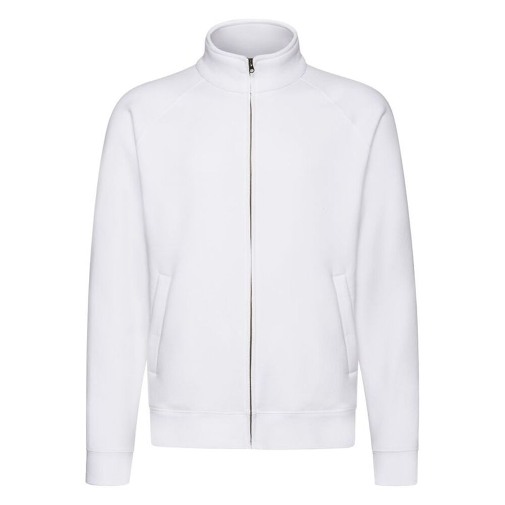 Fruit of the Loom Mens  Sweat Jacket / White